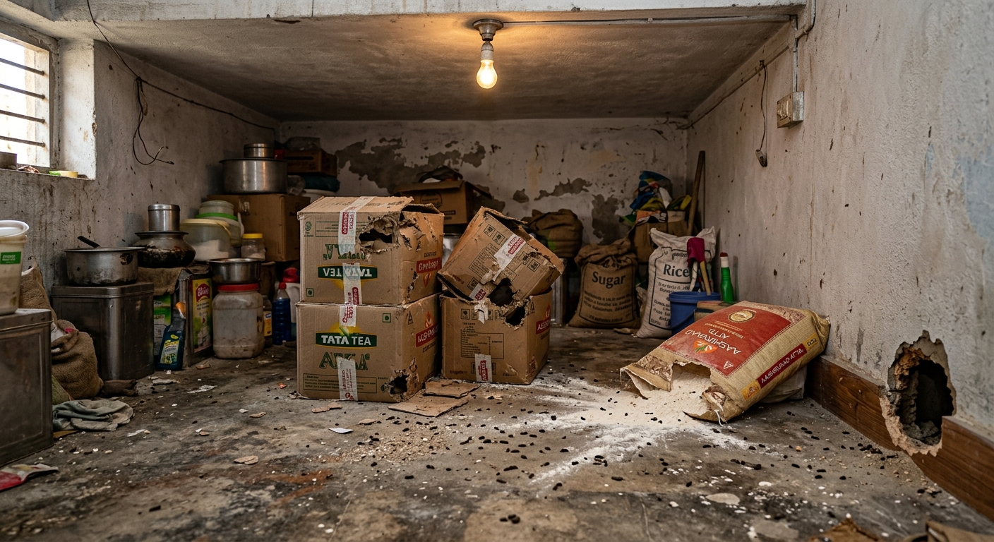Before: Store-Room Rodent Eviction
