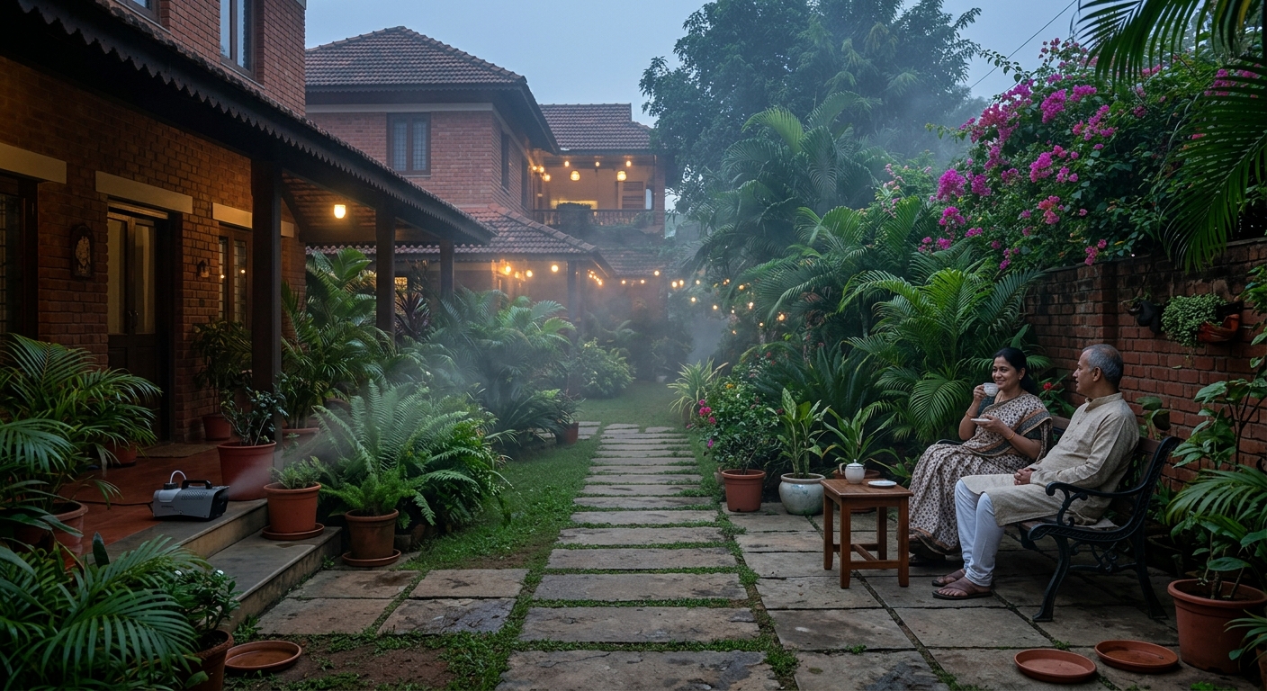 After: Outdoor Garden Mosquito Fogging